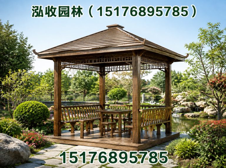 桂林防腐木凉亭展示图